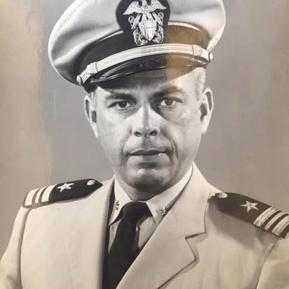 Lt. Commander Arthur J. Feher — US Navy dress whites, official portrait