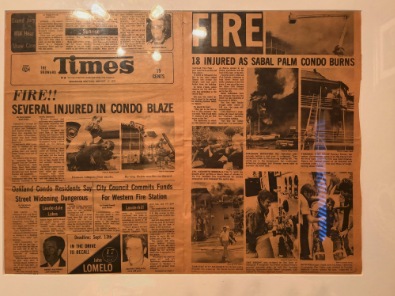 Broward Times front page — 18 Injured as Sabal Palm Condo Burns