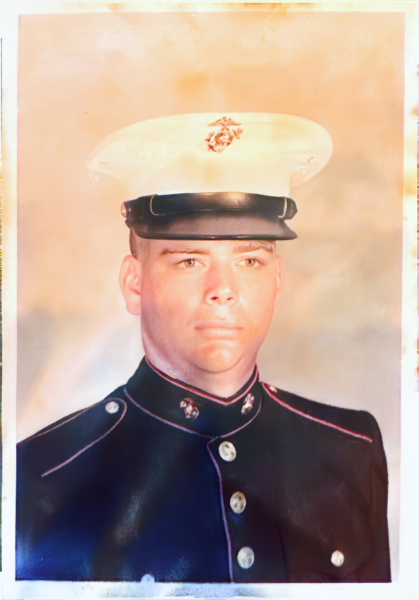 Lance Corporal Patrick D. Feher — Class A portrait, Marine Corps dress blues